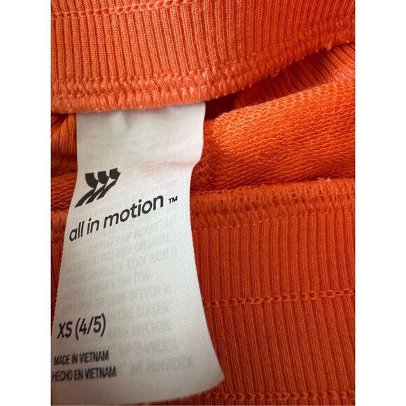 Girls all in motion 4t neon orange activewear lounge shortie shorts - Picture 5 of 6